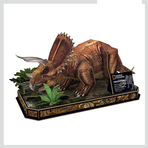 National Geographic - Triceratops 3D Jigsaw Puzzle (44 Pieces)