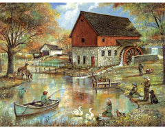 Bits and Pieces - The Old Mill Pond by Ruane Manning Jigsaw Puzzle (300 Pieces)