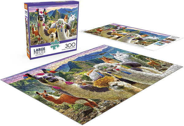 Buffalo Games - Ooh La Llamas - 300 Large Piece Jigsaw Puzzle