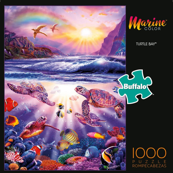 Buffalo Games - Marine Color - Turtle Bay - 1000 Piece Jigsaw Puzzle