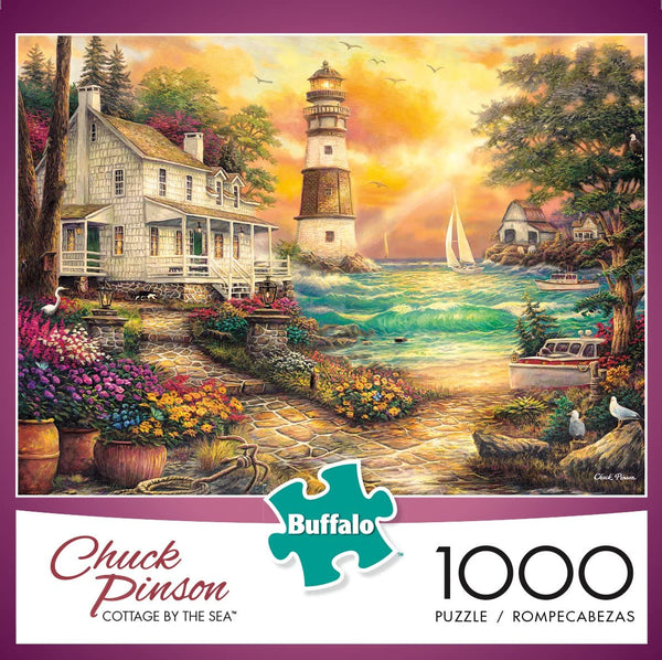 Buffalo Games - Chuck Pinson - Cottage by The Sea - 1000 Piece Jigsaw Puzzle