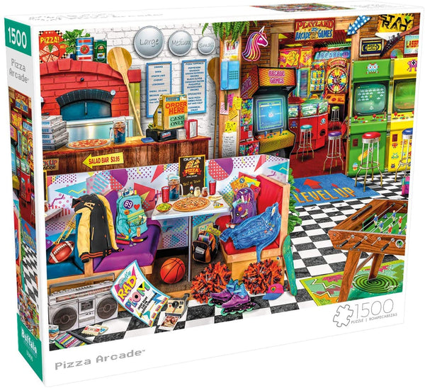 Buffalo Games - Aimee Stewart - Pizza Arcade - 1500 Piece Jigsaw Puzzle