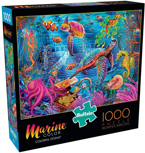 Buffalo Games - Colorful Ocean - 1000 Piece Jigsaw Puzzle