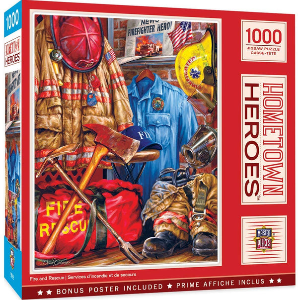 Masterpieces - Hometown Heroes Fire and Rescue Jigsaw Puzzle (1000 Pieces)