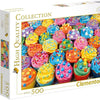 Clementoni - Collection - Colorful Cupcakes Jigsaw Puzzle (500 Pieces) 35057
