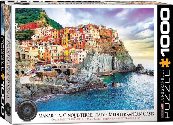 EuroGraphics - Manarola Cinque Terre Italy Mediterranean Oasis Puzzle (1000 Piece)