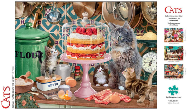 Buffalo Games - Cats Collection - Please, Please Leave The Lid Off - 750 Piece Jigsaw Puzzle