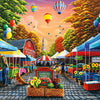 Buffalo Games - Country Life - Farmers Market - 1000 Piece Jigsaw Puzzle