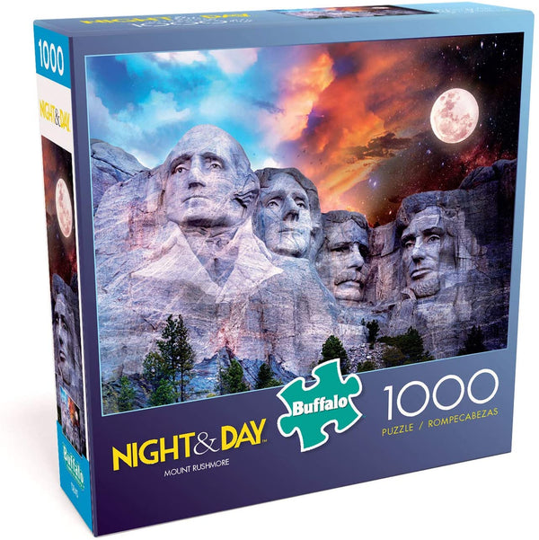 Buffalo Games - Night & Day Collection - Mount Rushmore - 1000 Piece Jigsaw Puzzle