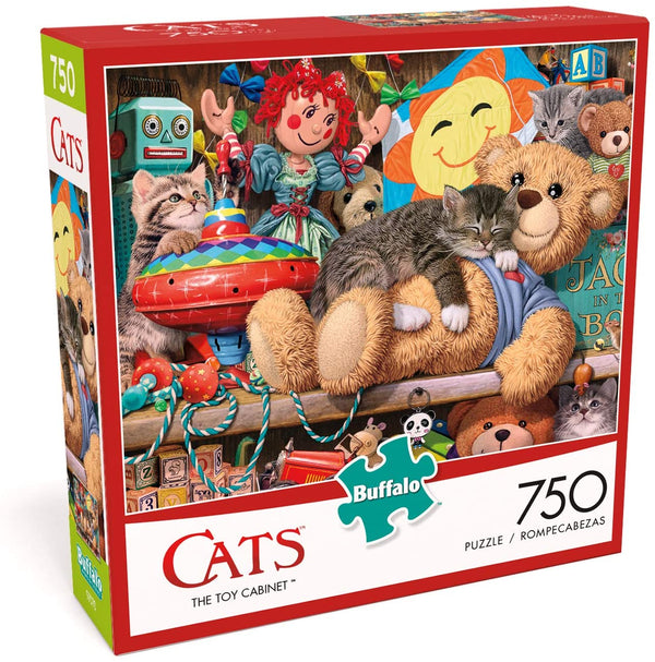 Buffalo Games - Cats Collection - Toy Cabinet - 750 Piece Jigsaw Puzzle