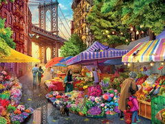 Buffalo Games - Cities in Color - Brooklyn Flower Market - 750 Piece Jigsaw Puzzle