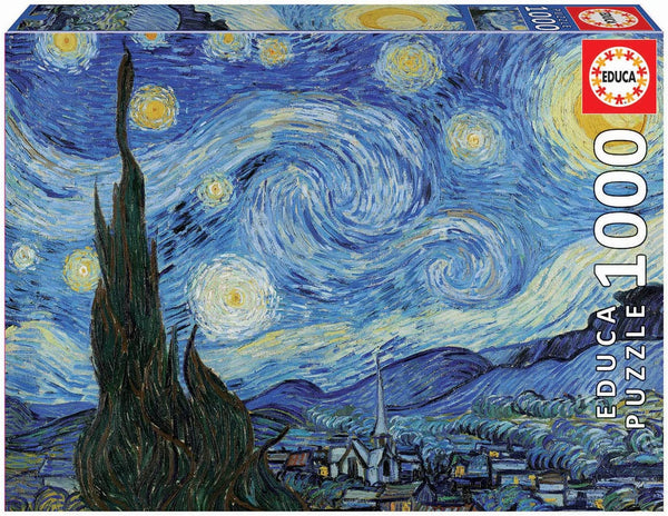 Educa - Starry Night by Van Gogh Jigsaw Puzzle (1000 Pieces)