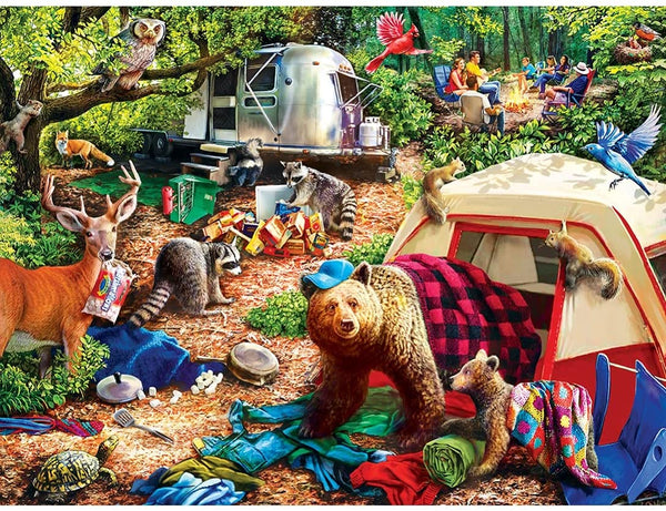 Masterpieces - Campside - Campsite Trouble EZ Grip Jigsaw Puzzle (300 Pieces)