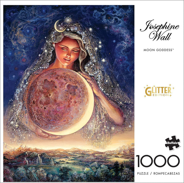 Buffalo Games - Josephine Wall - Moon Goddess (Glitter Edition) - 1000 Piece Jigsaw Puzzle