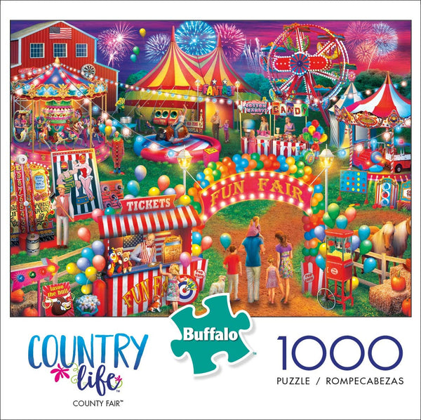 Buffalo Games - Country Life Collection - Country Fair - 1000 Piece Jigsaw Puzzle