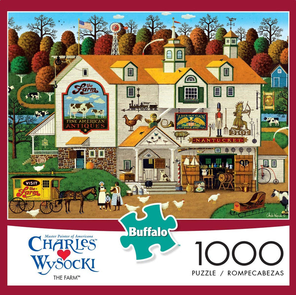 Buffalo Games - Charles Wysocki - The Farm - 1000Piece Jigsaw Puzzle