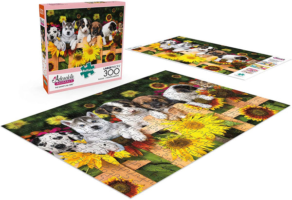 Buffalo Games - Adorable Animals - The Gang's All Here - 300 Large Piece Jigsaw Puzzle