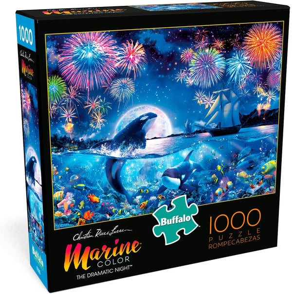 Buffalo Games - Marine Color - The Dramatic Night - 1000 Piece Jigsaw Puzzle