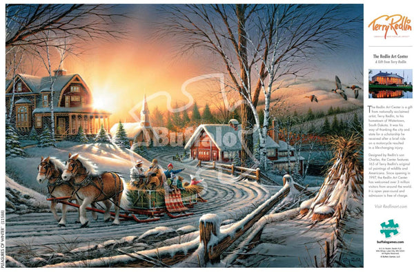 Buffalo Games - Terry Redlin - The Pleasures of Winter - 1000 Piece Jigsaw Puzzle