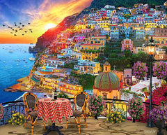 Springbok Puzzles - Positano Italy - 1000 Piece Jigsaw Puzzle - 24"x30" - Made in USA - Unique Cut Interlocking Pieces