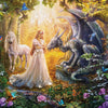 Educa - Dragon, Princess and Unicorn Jigsaw Puzzle (1500 Pieces)