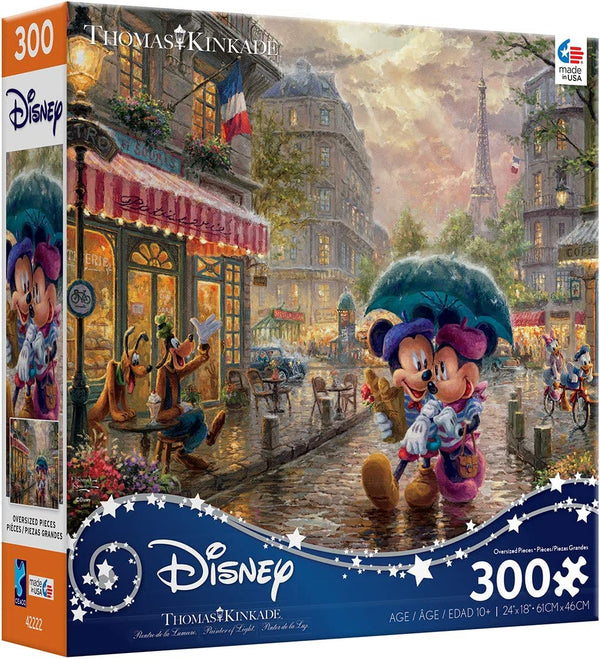 Ceaco - Mickey & Minnie in Paris XL by Thomas Kinkade Jigsaw Puzzle (300 Pieces)