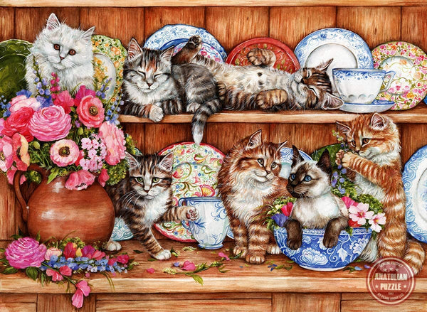 Anatolian - Kittens by Debbie Cook Jigsaw Puzzle (1000 Pieces)