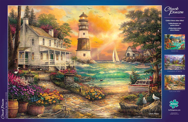 Buffalo Games - Chuck Pinson - Cottage by The Sea - 1000 Piece Jigsaw Puzzle