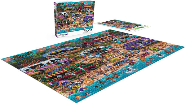 Buffalo Games - Hawaiian Food Truck Festival - 2000 Piece Jigsaw Puzzle