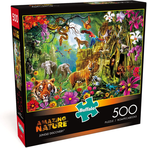 Buffalo Games - Amazing Nature Collection - Jungle Discovery - 500 Piece Jigsaw Puzzle