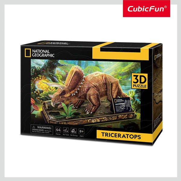 National Geographic - Triceratops 3D Jigsaw Puzzle (44 Pieces)