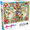 Buffalo Games - Aimee Stewart - Birds, Butterflies, and Blooms Map - 1000 Piece Jigsaw Puzzle