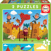 Educa - Dragons & Knights 2 x 48pc Jigsaw Puzzle (96 Pieces)