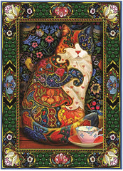 Willow Creek - Painted Cat by Lewis T. Johnson Jigsaw Puzzle (1000 Pieces)