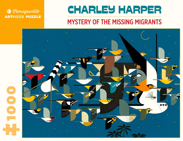 Pomegranate - Mystery Of The Missing Migrants by Charley Harper Jigsaw Puzzle (1000 Pieces)