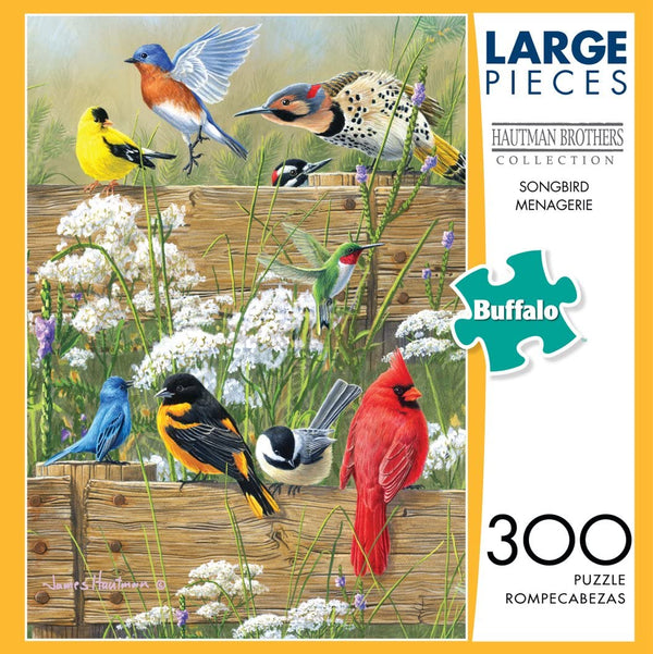 Buffalo Games Hautman Brothers - Songbird Menagerie - 300 Large Piece Jigsaw Puzzle