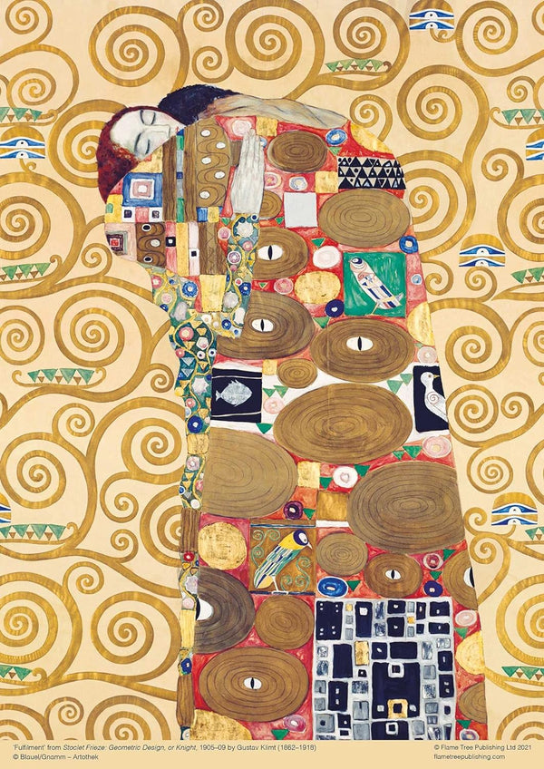 Flame Tree Studio - Fulfilment by Gustav Klimt Jigsaw Puzzle (500 Pieces)