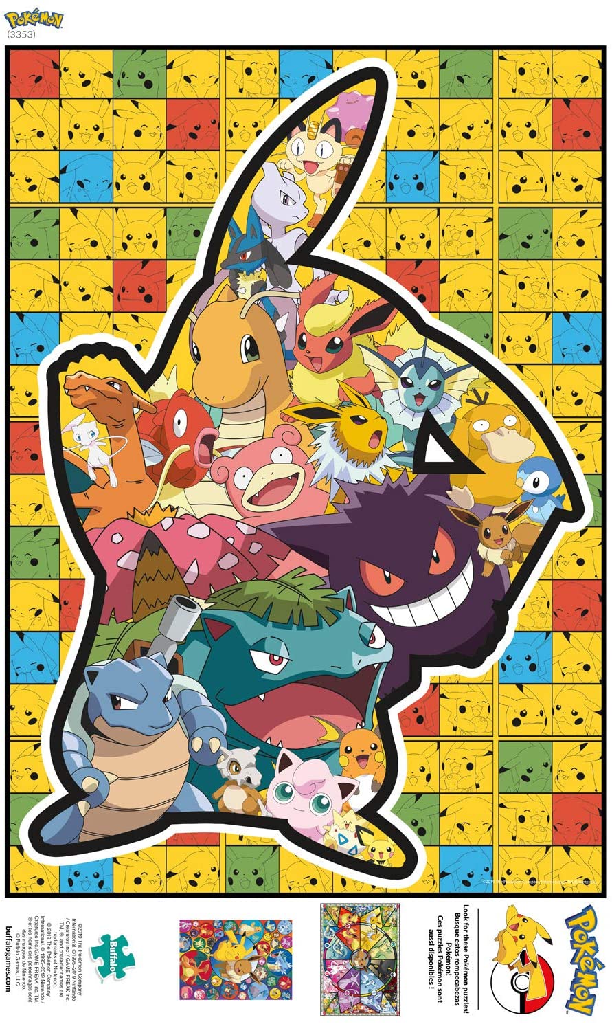 Buffalo Games Pokemon - Pikachu & Eevee 500 Pieces Jigsaw Puzzle 