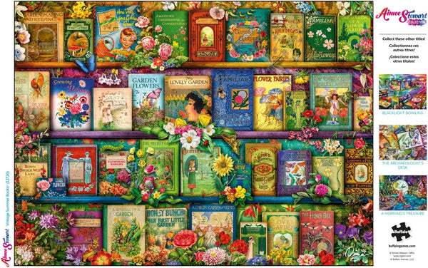 Buffalo Games - Aimee Stewart - Vintage Summer Books - 1000 Piece Jigsaw Puzzle