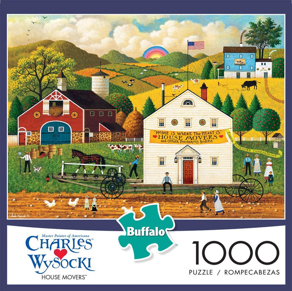 Buffalo Games - Charles Wysocki - House Movers - 1000 Piece Jigsaw Puzzle