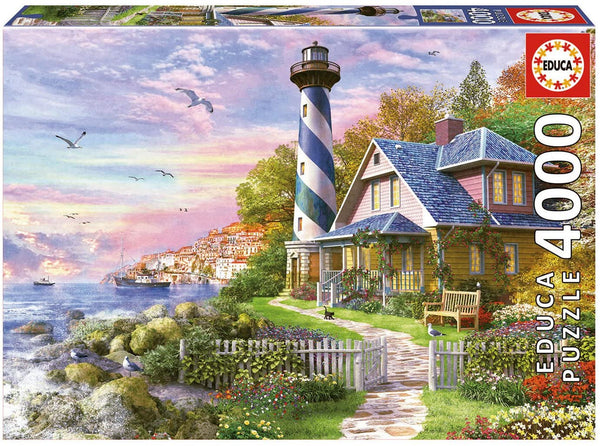 Educa - Lighthouse At Rock Bay Jigsaw Puzzle (4000 Pieces)