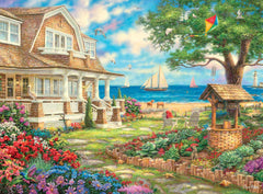 Buffalo Games - Chuck Pinson - Sea Garden Cottage - 1000 Piece Jigsaw Puzzle with Hidden Images