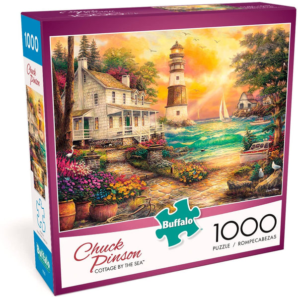 Buffalo Games - Chuck Pinson - Cottage by The Sea - 1000 Piece Jigsaw Puzzle