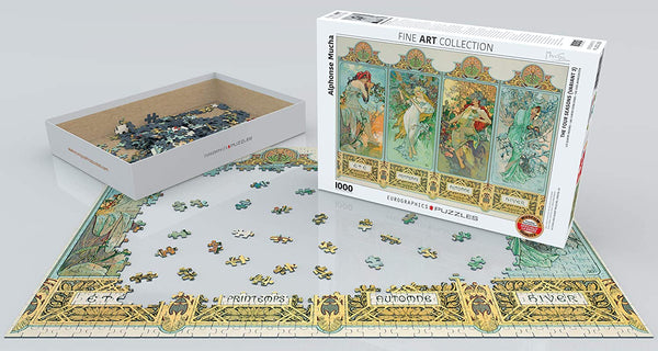 EuroGraphics - The Four Seasons by Alphonse Mucha Jigsaw Puzzle (1000 Pieces)