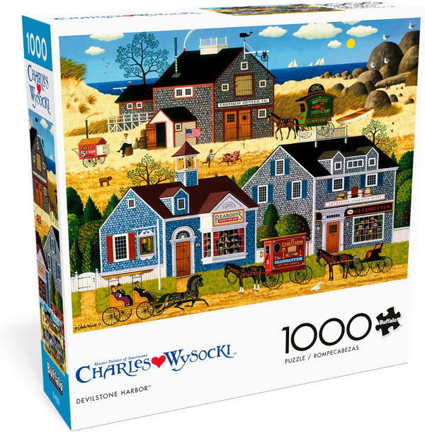 Buffalo Games - Charles Wysocki - Devil Stone Harbor - 1000 Piece Jigsaw Puzzle