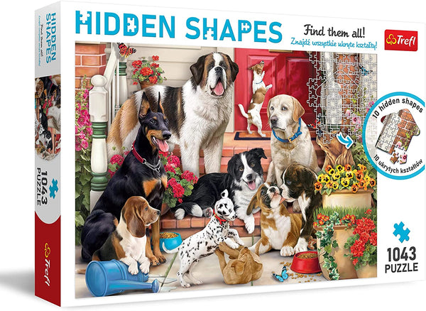 Trefl - Hidden Shapes Doggy Fun Jigsaw Puzzle (1000 Pieces)