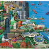 Bits and Pieces -  Chicago City View - Millennium Park Jigsaw Puzzle (300 Pieces) by Artist Joseph Burgess
