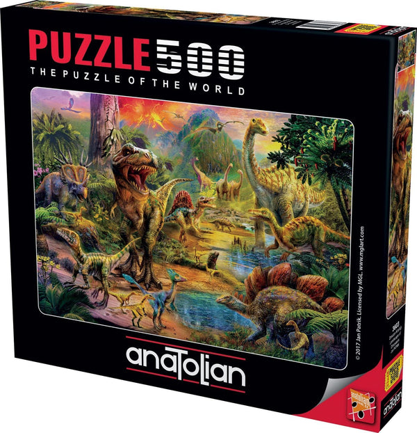 Anatolian - Landscape Of Dinosaurs Jigsaw Puzzle (500 Pieces)