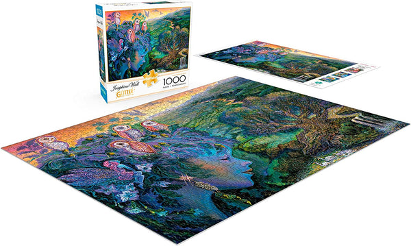 Buffalo Games - Flights of Fantasy - A Parliament of Owls (Glitter Edition) by Josephine Wall Jigsaw Puzzle (1000 Pieces)