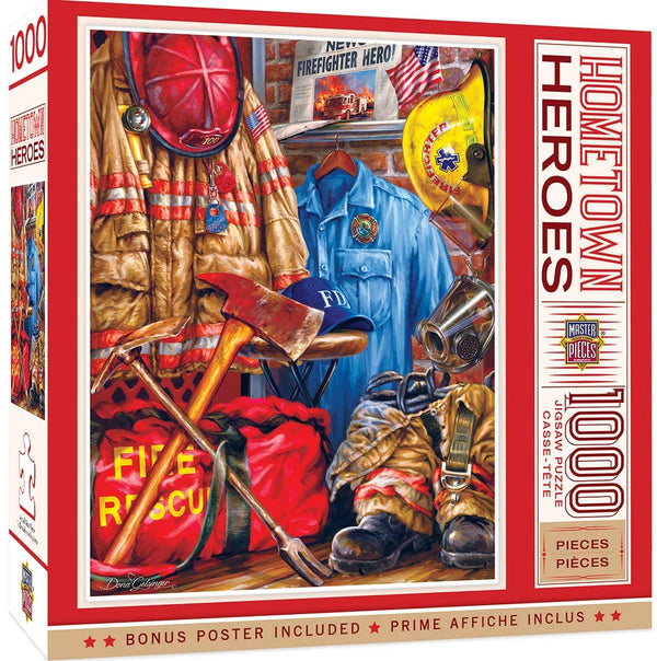 Masterpieces - Hometown Heroes Fire and Rescue Jigsaw Puzzle (1000 Pieces)